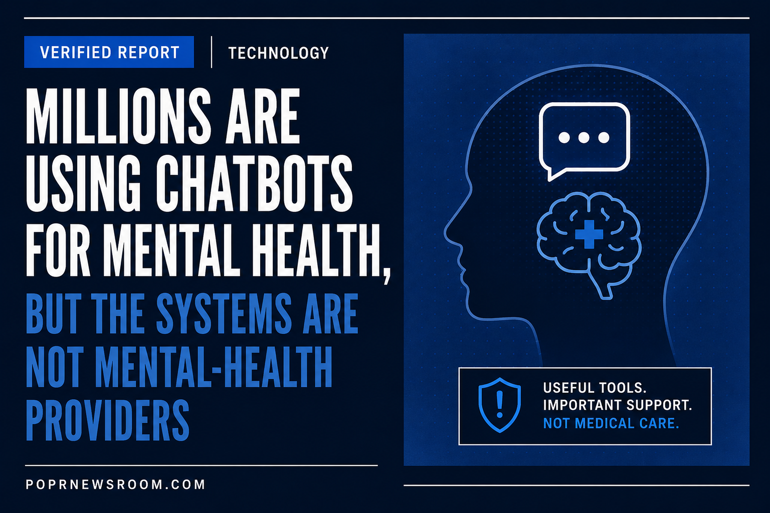 Editorial illustration representing AI chatbot conversations, mental-health support, addiction recovery, privacy and human oversight.